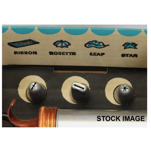 Vintage Mirro 360 Decorator Piping Tube w/6 Icing Tips Set - Picture 2 of 4